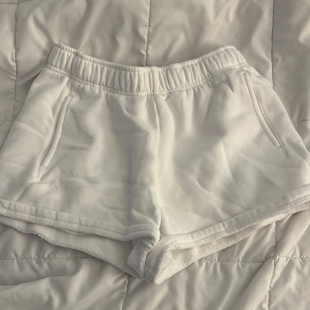 Aerie Women's Soft White Athletic Shorts
